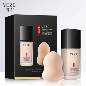 كريم الأساس وخافي العرق مضاد للماء يدوم طويلًا من OEM VEZE ماكياج خفيف الوزن سائل دقيق كريم BBOEM VEZE Long Lasting Waterproof Sweatproof Foundation Concealer Lightweight Makeup Liquid Micro BB Cream