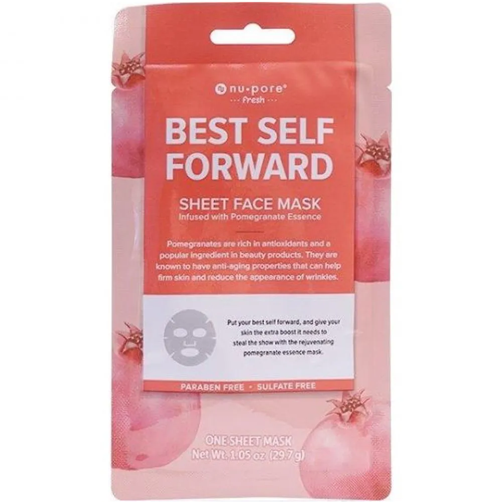 12 Pc Set Assorted Essences Facial Masks Sheet Fresh Cleansing Nu-Pore Skin Care