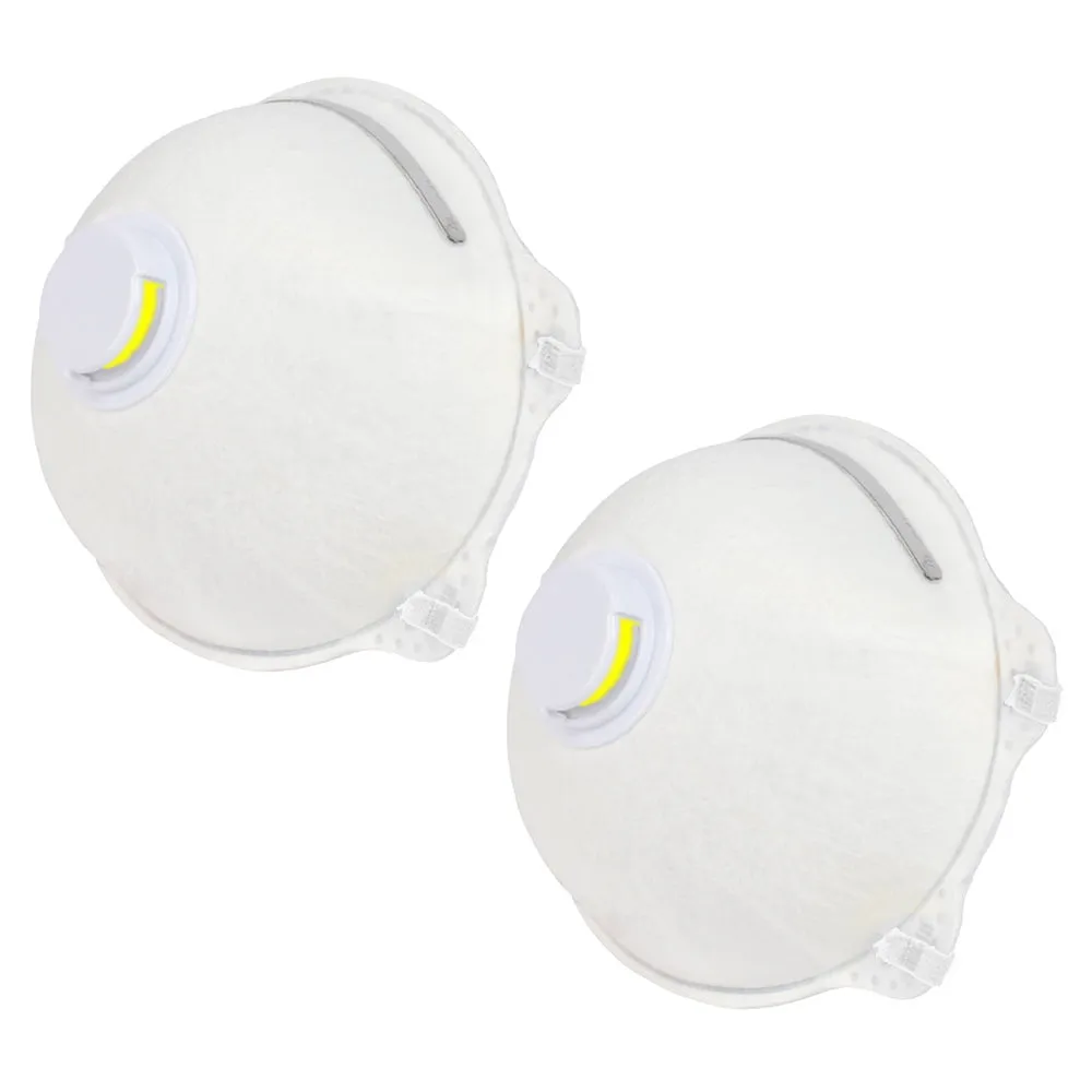 2PC Respirator Masks Anti Dust Smoke Allergy Safety Mouth Cover Filter Valve