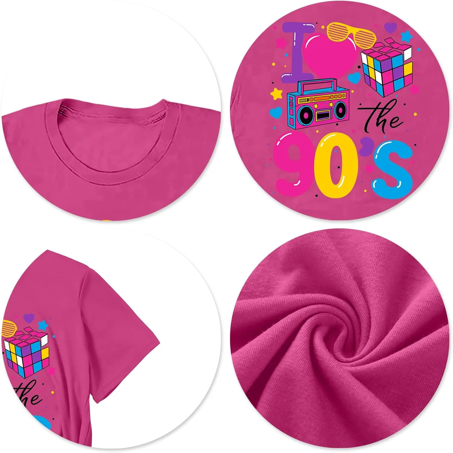 90s Shirt for Women: I Love The 90s Shirt Graphic Vintage Tees 90's Neon Party Outfits Tops