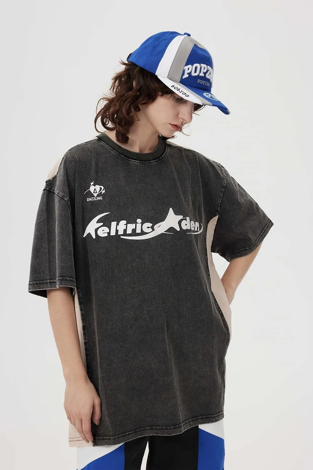 Aelfric Eden Graphic Tees Y2k Mens Oversized T Shirt Racing Washed Streetwear Shirts Unisex Casual Summer Tops