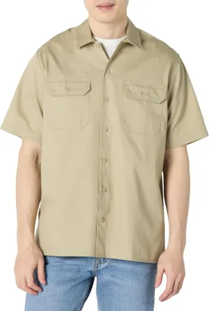 Amazon Essentials Button Up Shirt for Men, Short-Sleeve, Stain and Wrinkle-Resistant