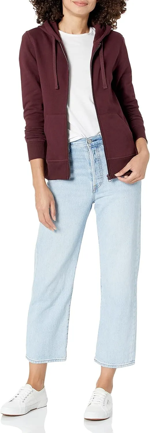 Amazon Essentials Women's Fleece Full-Zip Hoodie (Available in Plus Size)