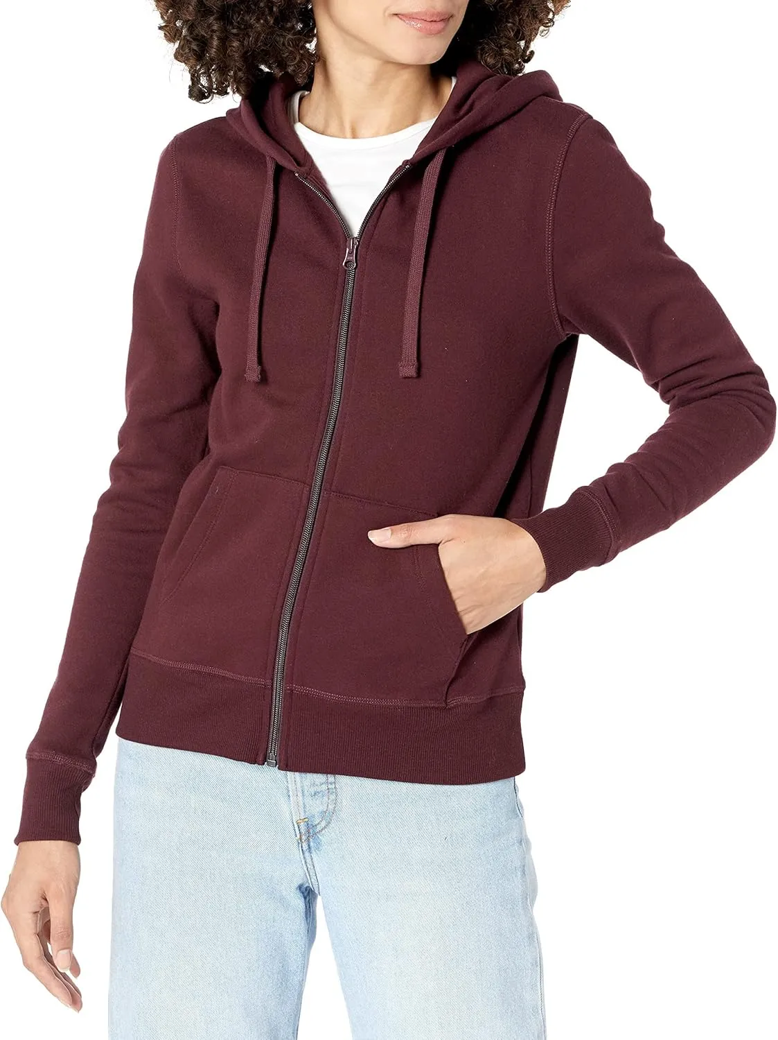 Amazon Essentials Women's Fleece Full-Zip Hoodie (Available in Plus Size)