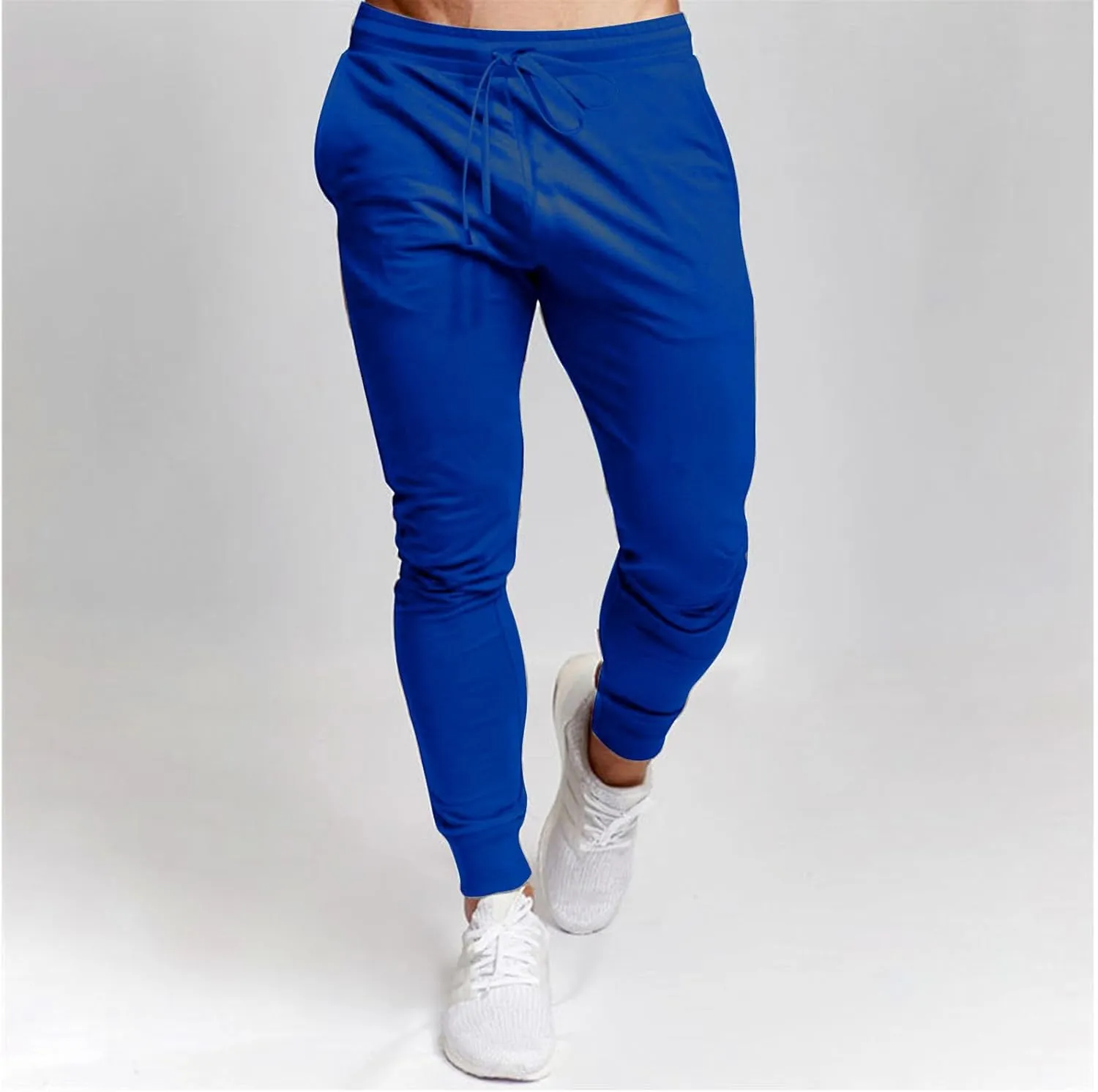 Aymnlox Mens Sweatpants Casual Jogging Pants for Men with Pockets Drawstring Athletic Workout Trousers Hiking Tapered Joggers