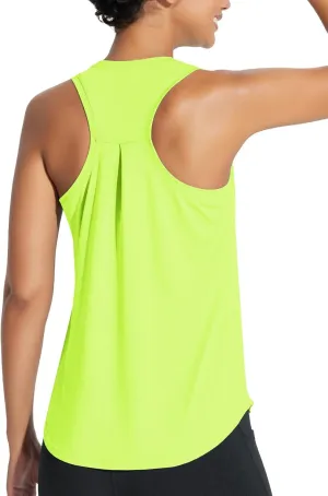 baleaf Women's Workout Tank Tops Athletic Yoga Top Racerback Sleeveless Running Shirts Quick Dry Gym Outdoor UPF50 