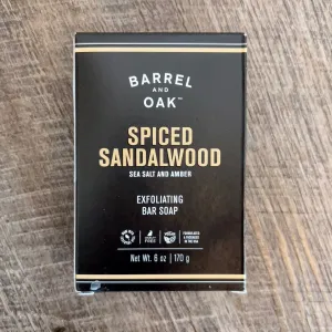 Barrel and Oak Exfoliating Bar Soap - Spiced Sandalwood