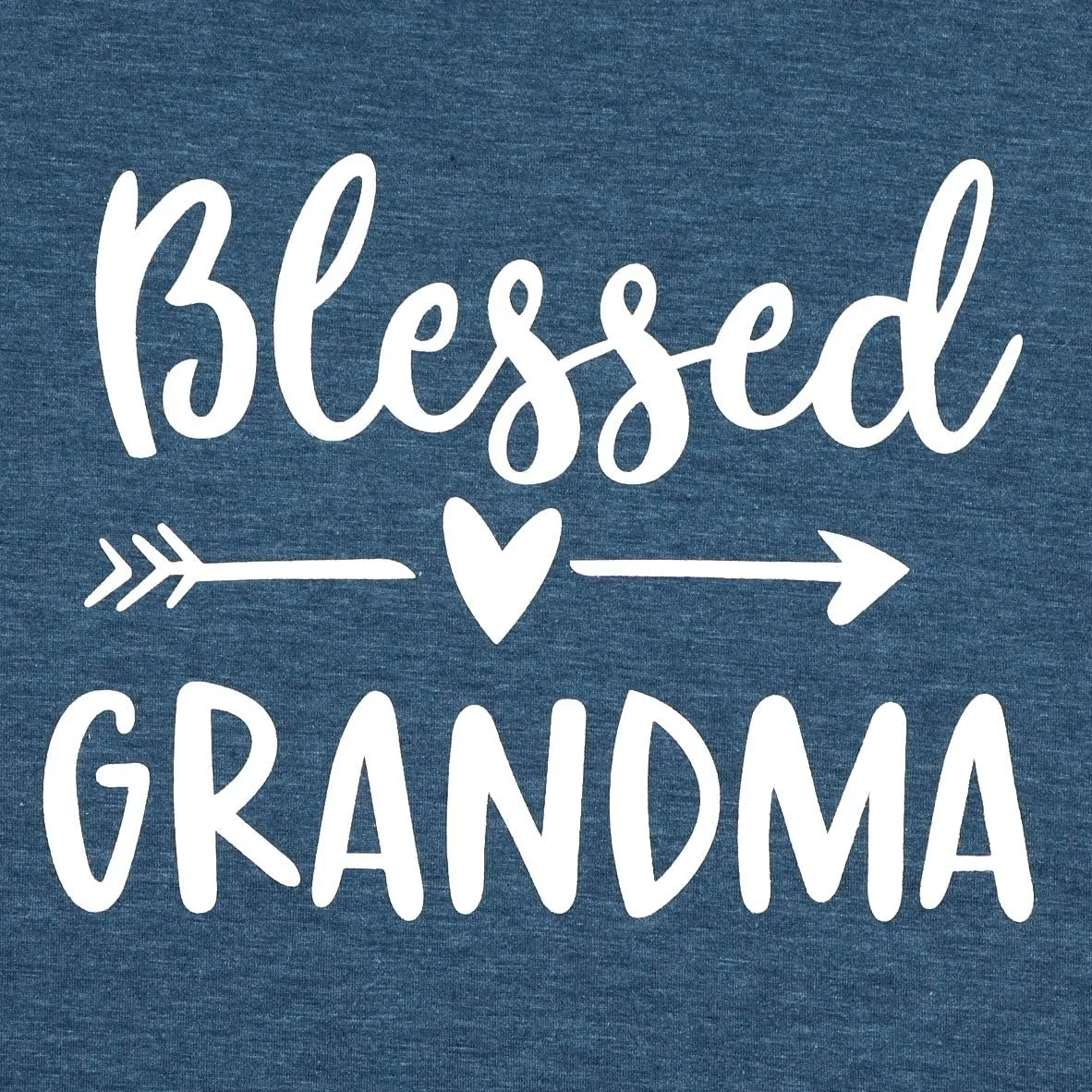 Blessed Grandma Shirt Funny Cute Graphic Tees Women Letter Print T-Shirt Casual Short Sleeve Tops
