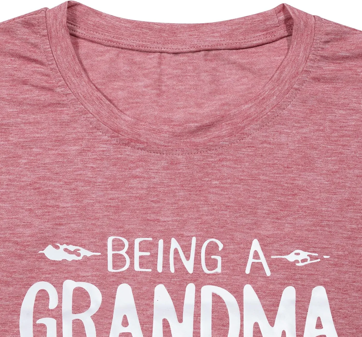 Blessed Grandma Shirt Funny Cute Graphic Tees Women Letter Print T-Shirt Casual Short Sleeve Tops