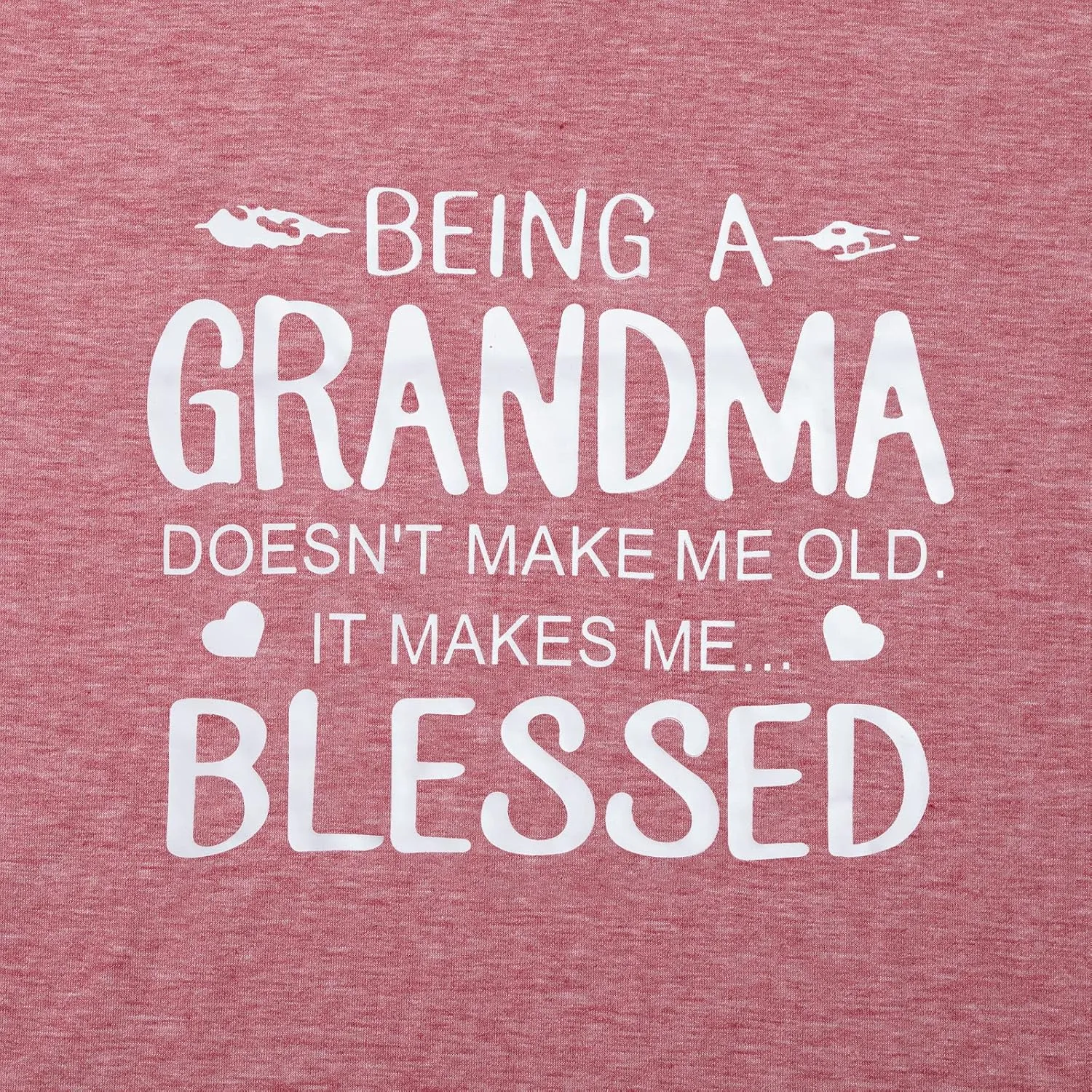 Blessed Grandma Shirt Funny Cute Graphic Tees Women Letter Print T-Shirt Casual Short Sleeve Tops