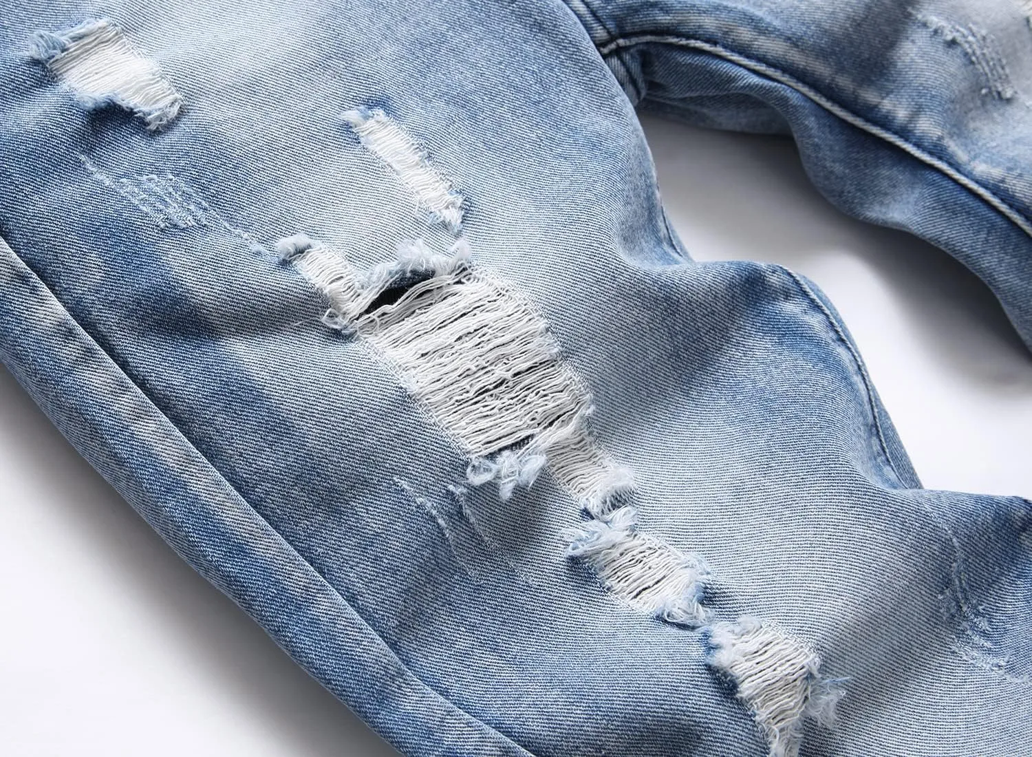 Boy's Ripped Distressed Skinny Fit Fashion Slim Washed Kids Denim Jeans Pants