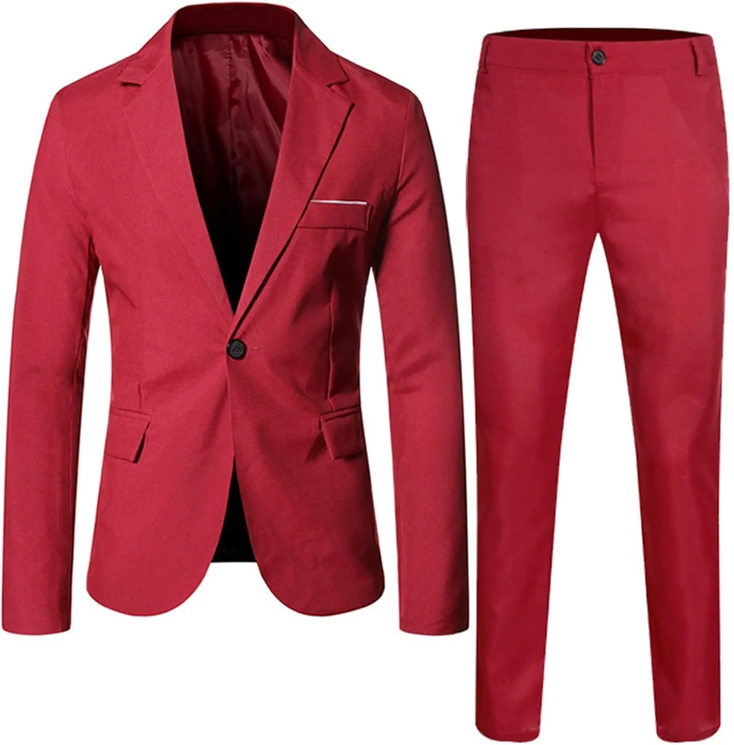 Boys Tuxedo Suit Slim Fit Formal Stylish Set 2 Pieces Outfits Blazer Jackets and Pants for Kids Prom Wedding Clothes