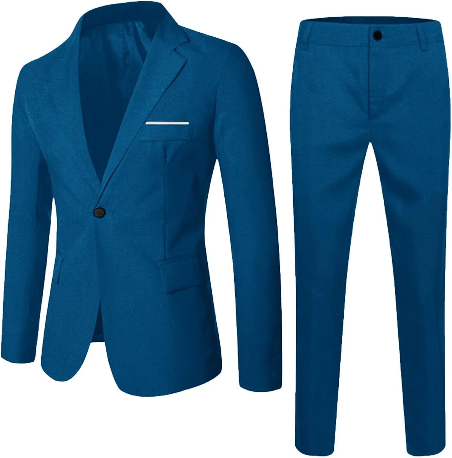 Boys Tuxedo Suit Slim Fit Formal Stylish Set 2 Pieces Outfits Blazer Jackets and Pants for Kids Prom Wedding Clothes