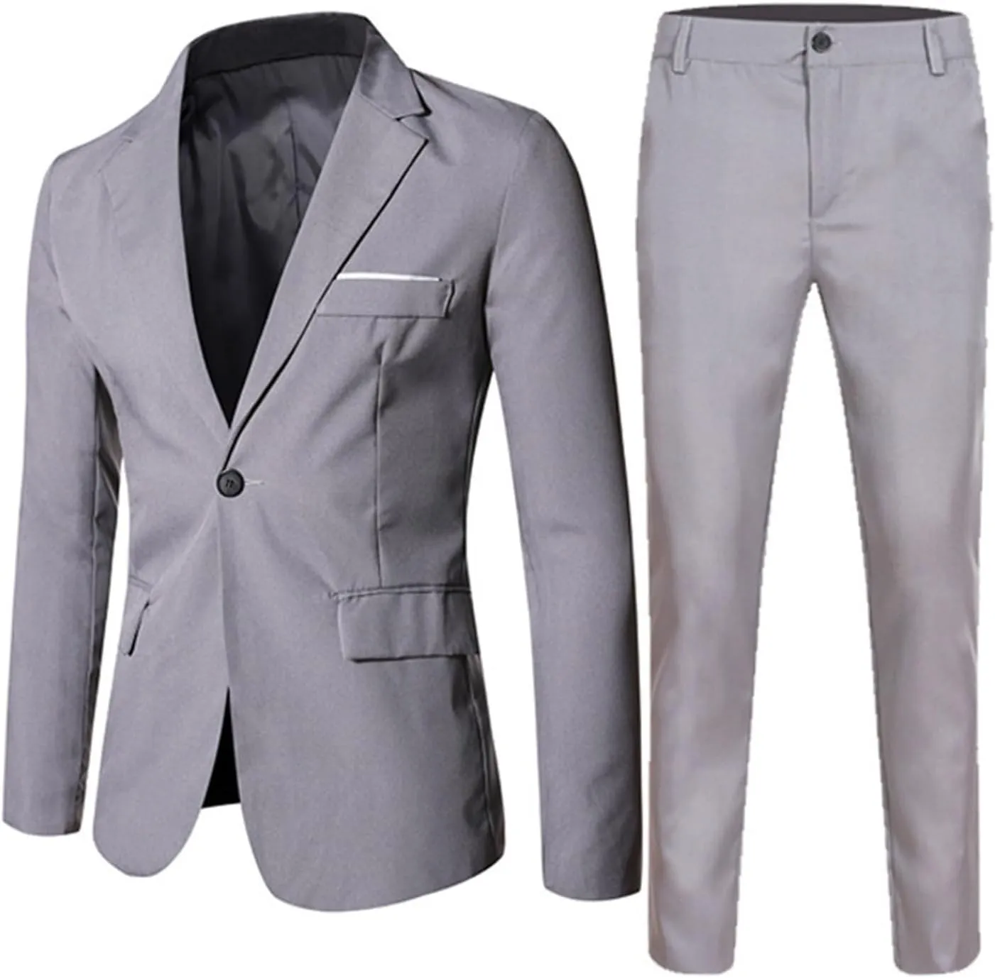Boys Tuxedo Suit Slim Fit Formal Stylish Set 2 Pieces Outfits Blazer Jackets and Pants for Kids Prom Wedding Clothes