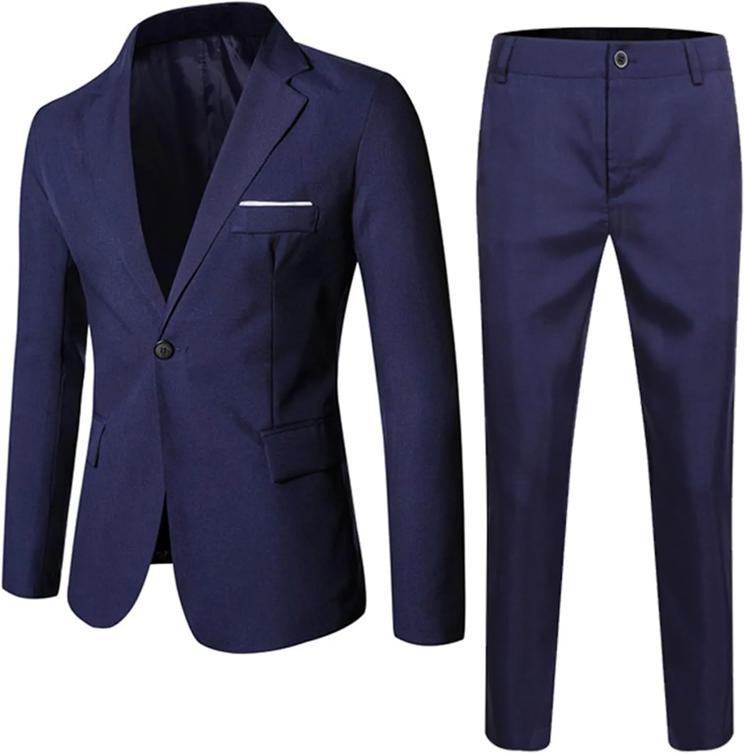Boys Tuxedo Suit Slim Fit Formal Stylish Set 2 Pieces Outfits Blazer Jackets and Pants for Kids Prom Wedding Clothes