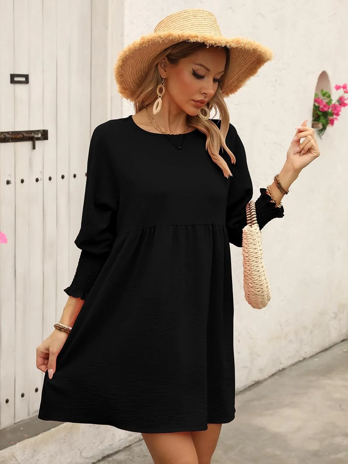 Casual Dresses for Women 2024 Round Neck Ladies Spring T Shirt Dresses Elegant Summer Wedding Beach Dress