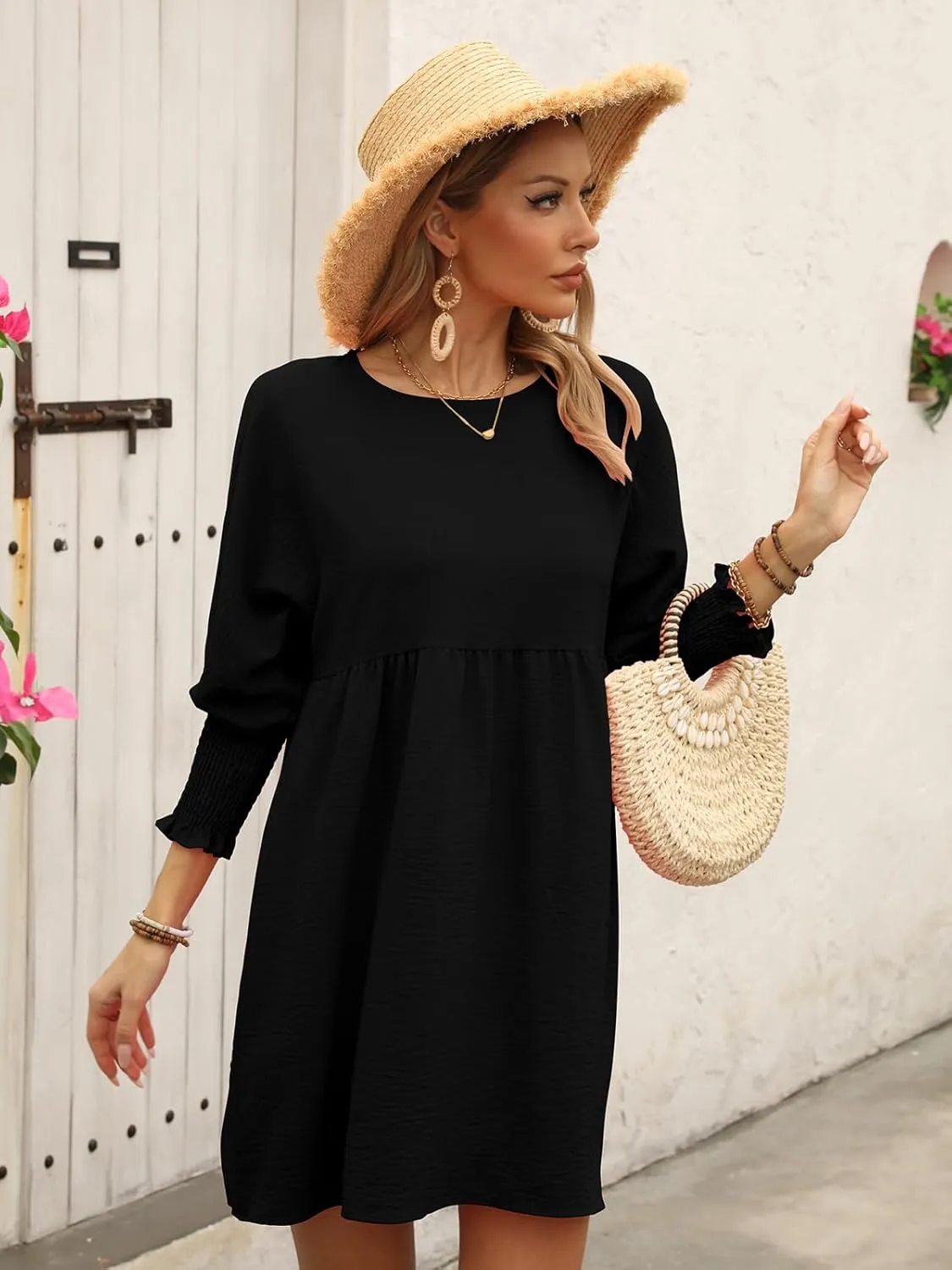 Casual Dresses for Women 2024 Round Neck Ladies Spring T Shirt Dresses Elegant Summer Wedding Beach Dress