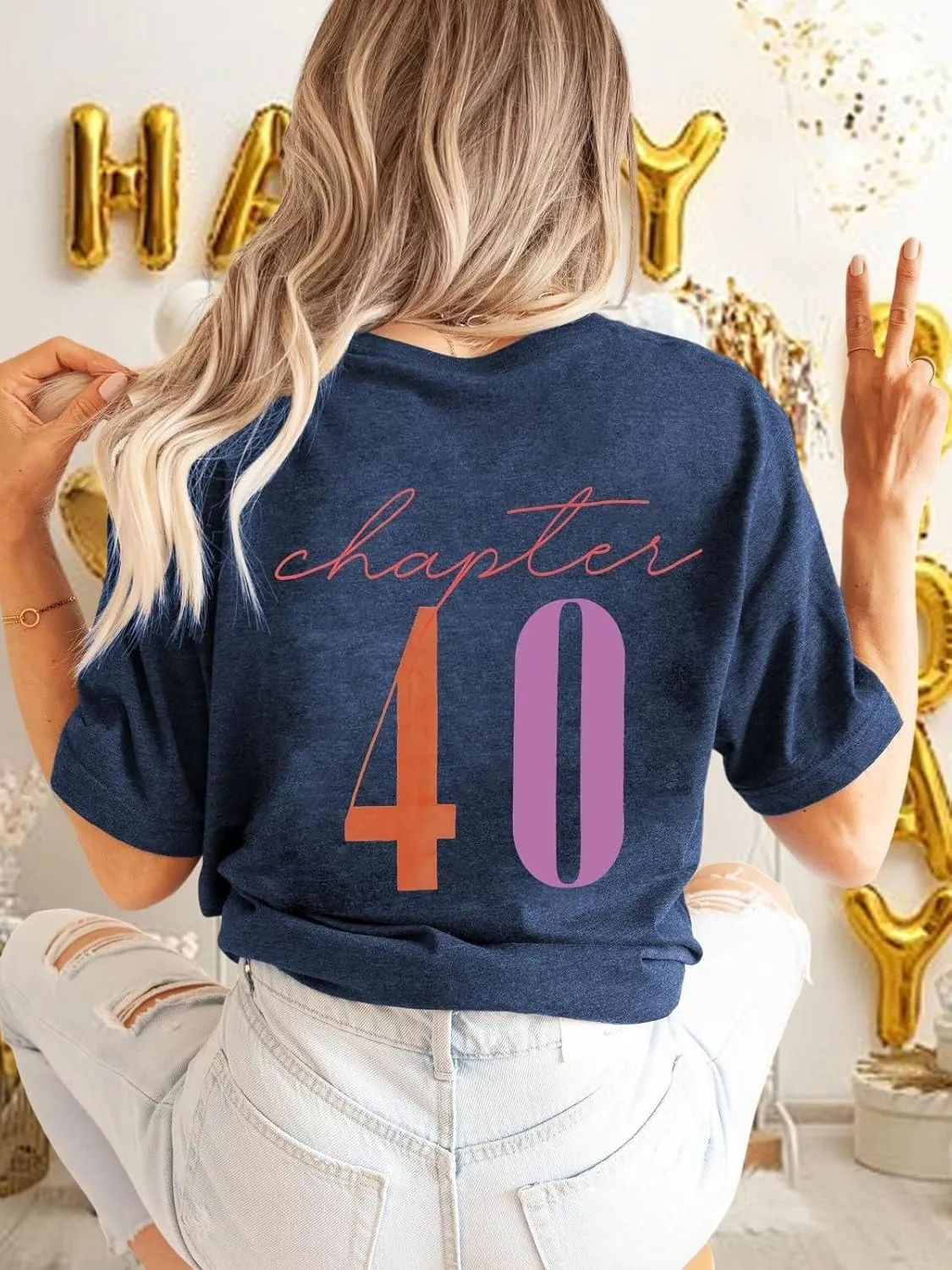 Chulianyouhuo 40th Birthday Gift Women Vintage 1985 T Shirt Letter Print Birthday Party Tops Casual Short Sleeve Tees