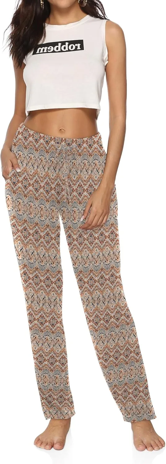 DIBAOLONG Womens Yoga Pants Wide Leg Comfy Drawstring Loose Straight Lounge Running Workout Legging