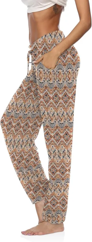 DIBAOLONG Womens Yoga Pants Wide Leg Comfy Drawstring Loose Straight Lounge Running Workout Legging