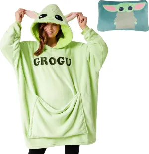 Disney Stitch Blanket Hoodie - Adults 2 in 1 Oversized Fleece Hoodie Baby Yoda Minnie Mouse - Stitch Gifts