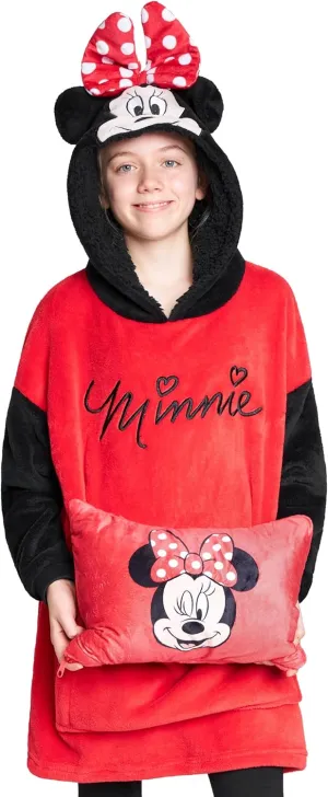 Disney Stitch Girls Teenagers Fleece Hoodie - Hoodie Blanket 2 in 1 Oversized One Size Girls Gifts