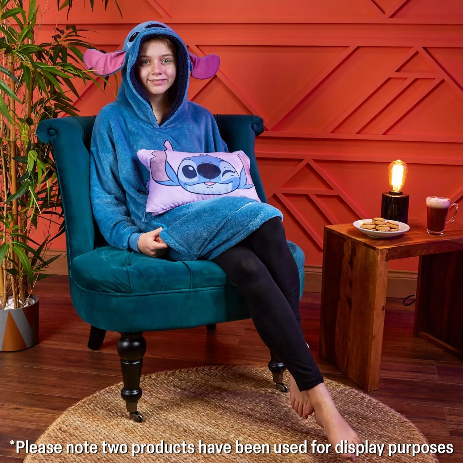 Disney Stitch Girls Teenagers Fleece Hoodie - Hoodie Blanket 2 in 1 Oversized One Size Girls Gifts