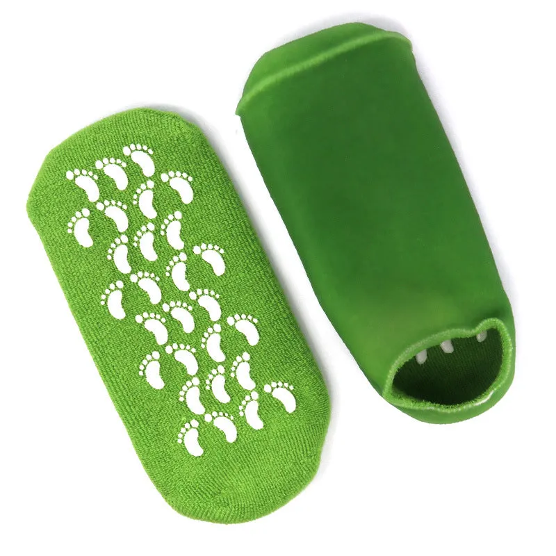 Factory direct selling essential oil moisturizing gel socks foot mask anti-crack socks gel beauty gel socks