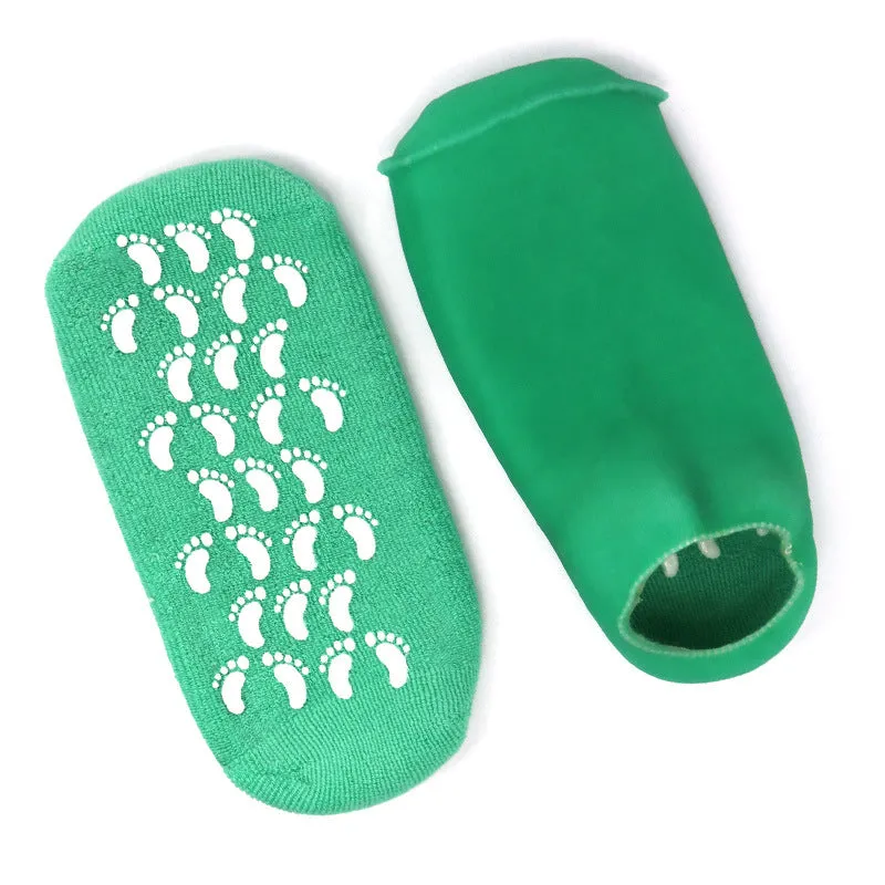 Factory direct selling essential oil moisturizing gel socks foot mask anti-crack socks gel beauty gel socks