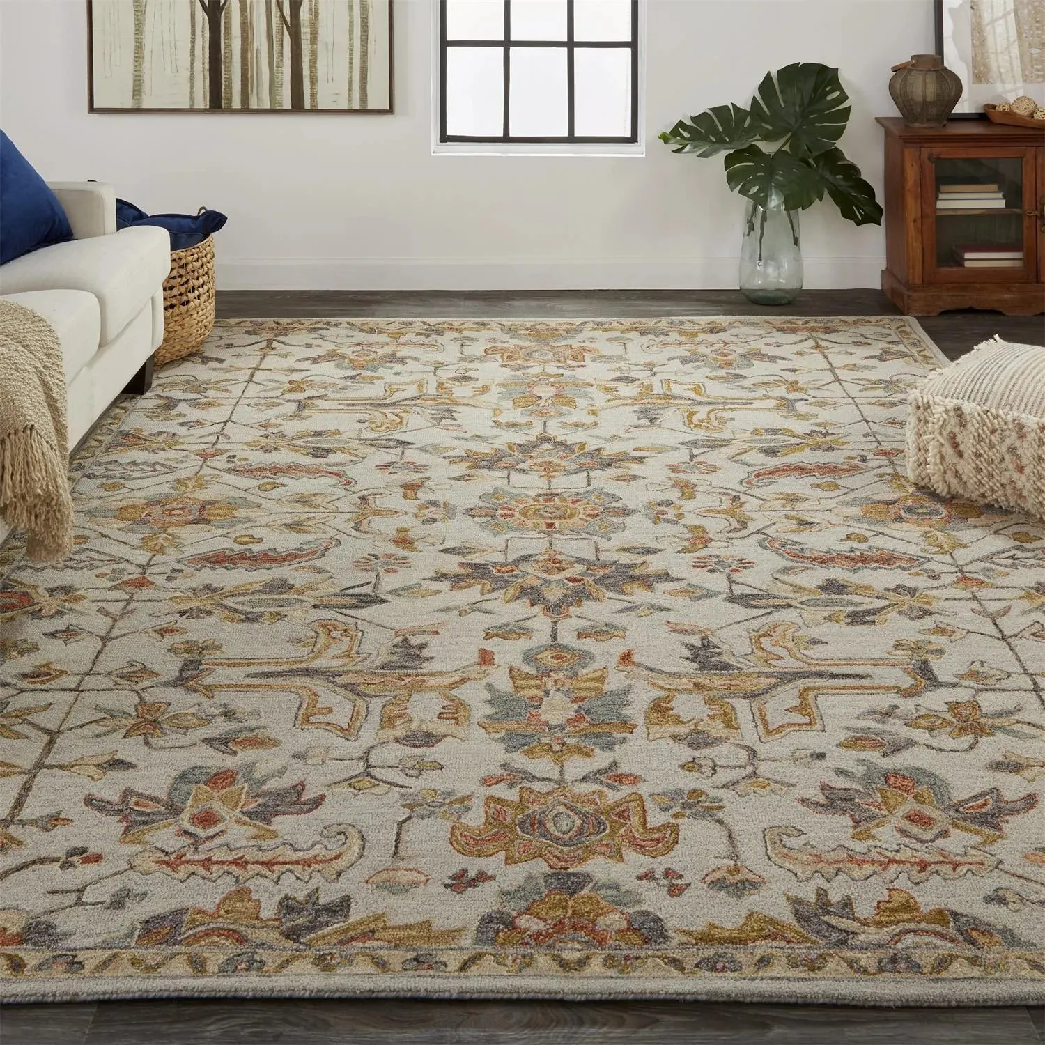 Fallon FLN8838F Grey/Multi Rug