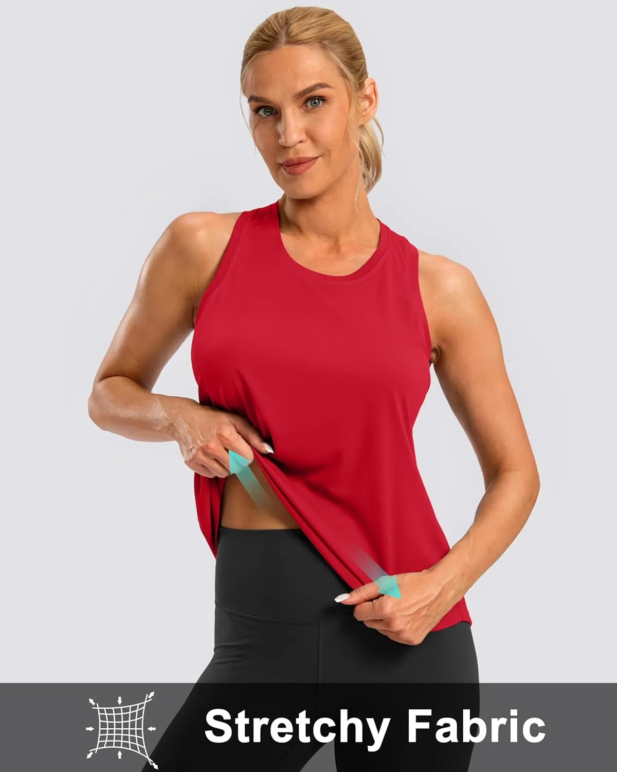 G Gradual Women's Workout Tank Tops Racerback Athletic Yoga Tops Loose Fit Sleeveless Running Gym Sports Shirts for Women
