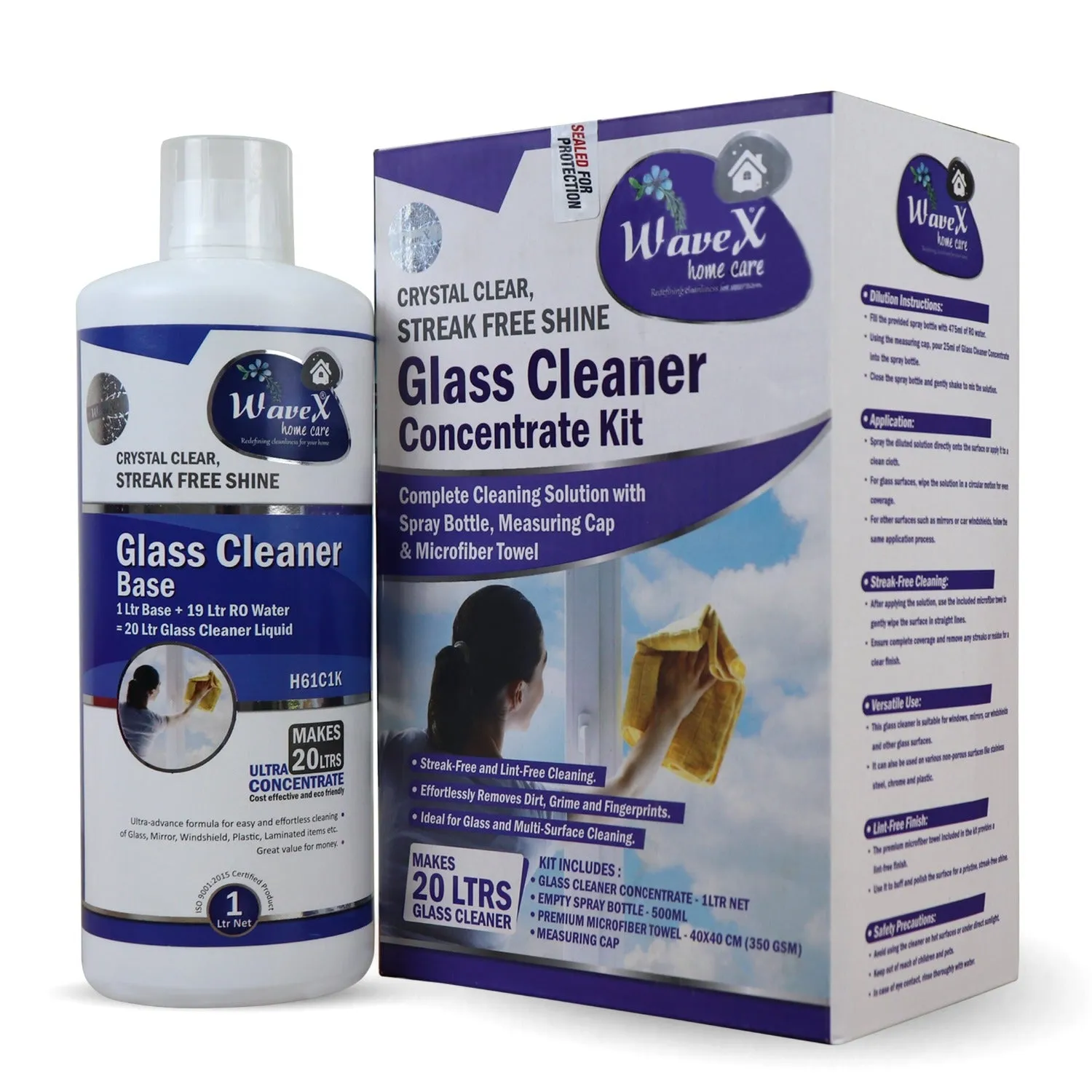 Glass Cleaner Concentrate Makes 20Ltrs from 1 Ltr