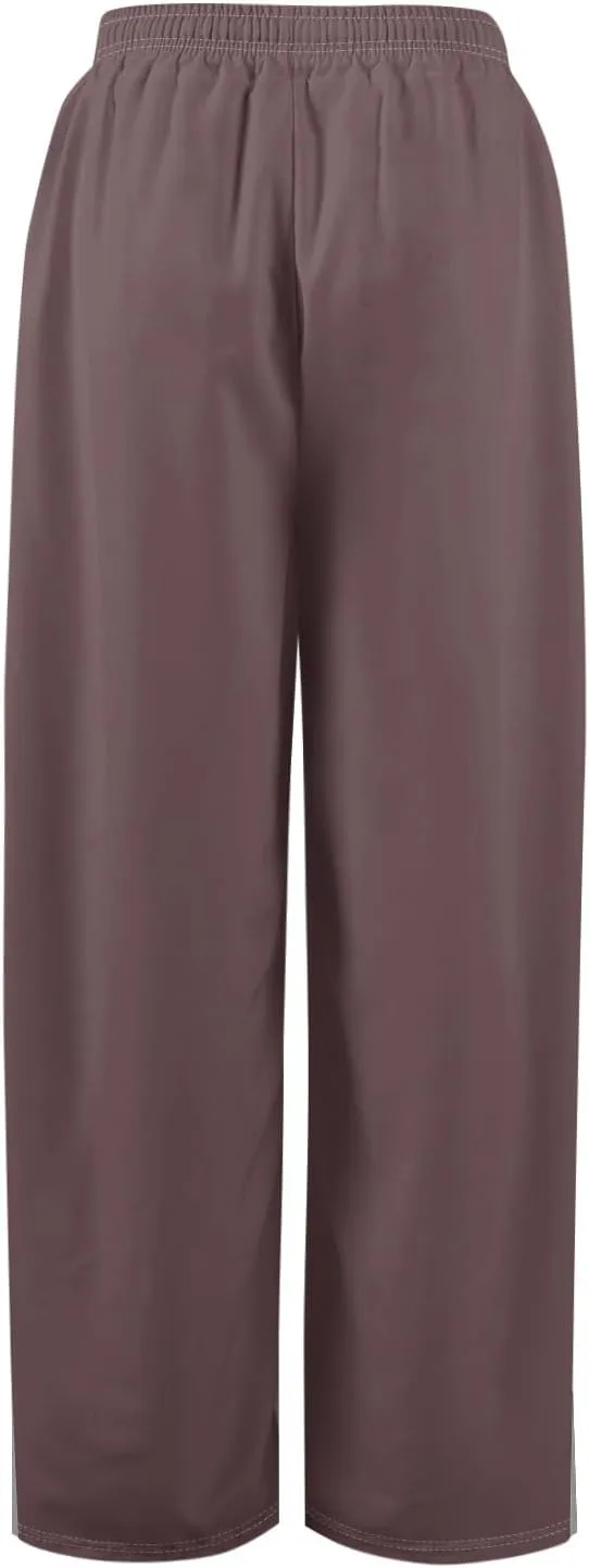 GOFULY Wide Leg Flowy Pants for Women Summer 2025 Beach Palazzo Pants High Elastic Waist Drawstring Side Slit Pockets Trouser