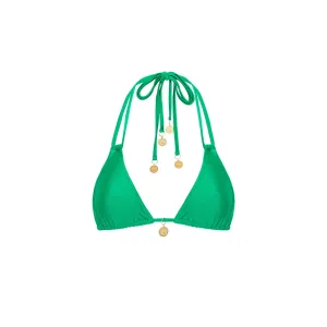 Halter Bralette Bikini Top - Jungle Jewel