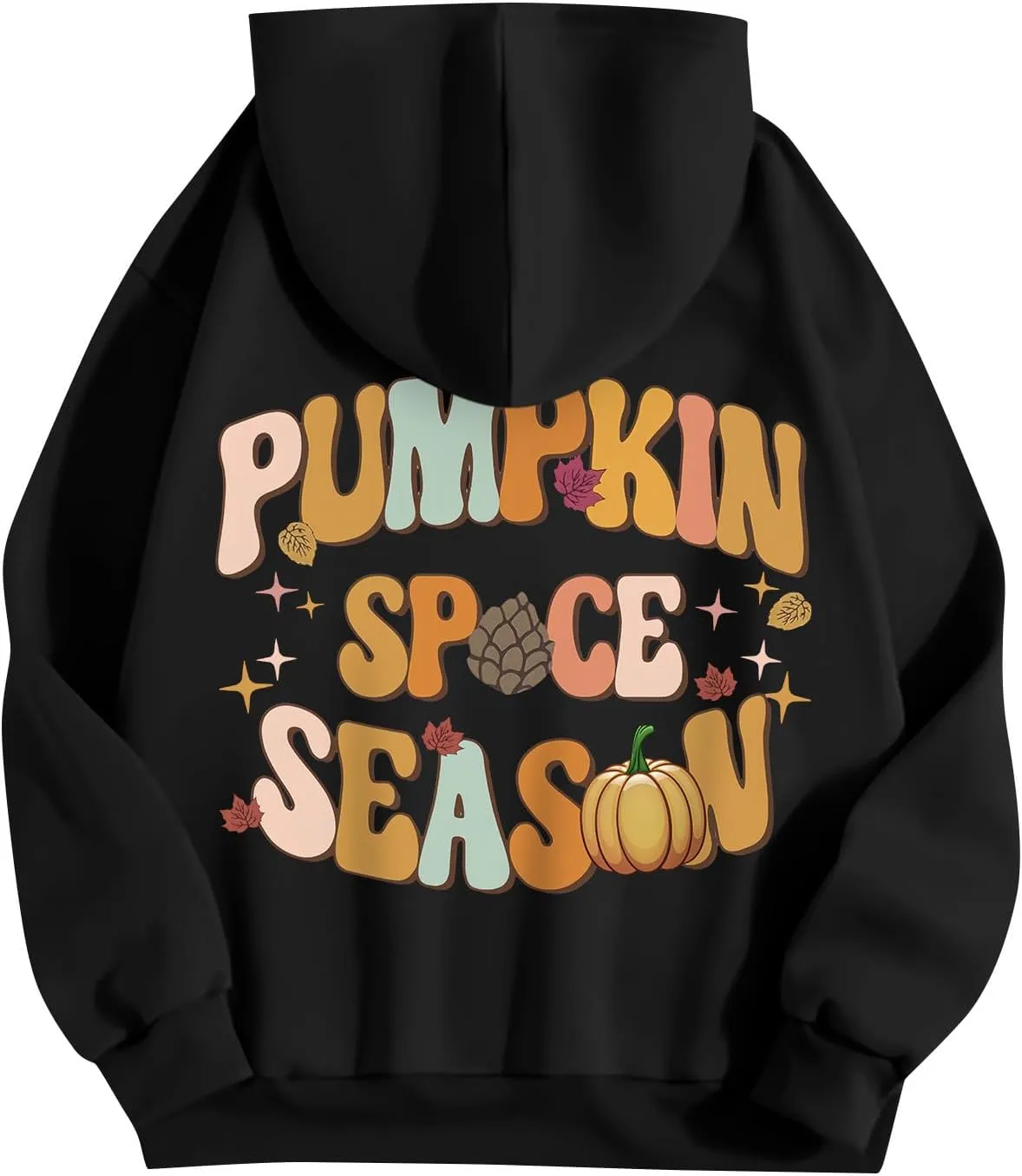 Hoodies For Teen Girls Long Sleeve O Neck Casual Drawstring Letter Printed Pullover Tops
