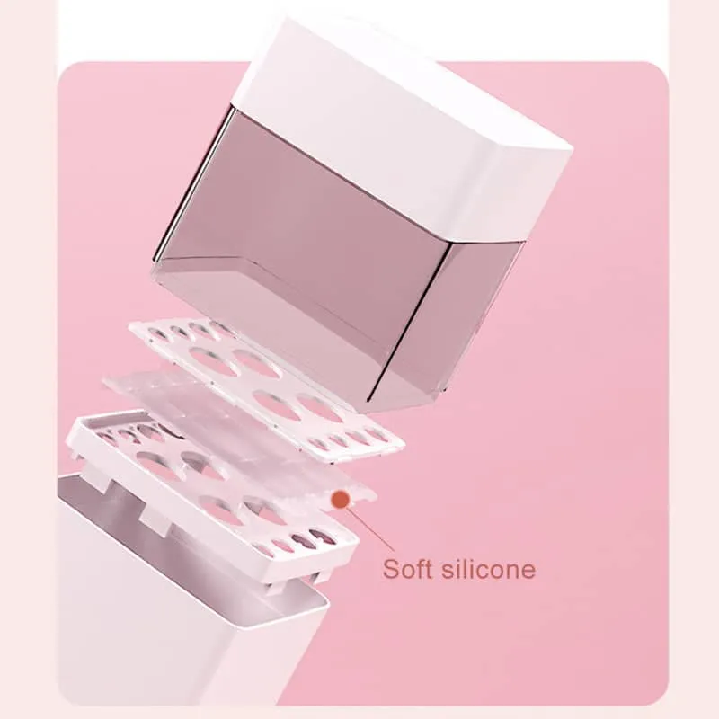 Inverted Makeup Brush Storage Bucket Dressing Table Eyeliner Powder Brush Eyebrow Pencil Lipstick Storage Box