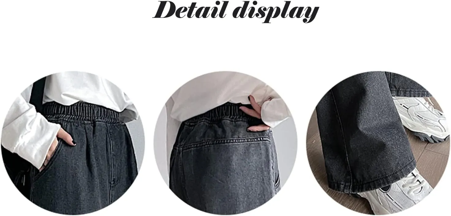 Jeans for Women Baggy Cargo Pants Men Y2K Parachute Pants with Pockets