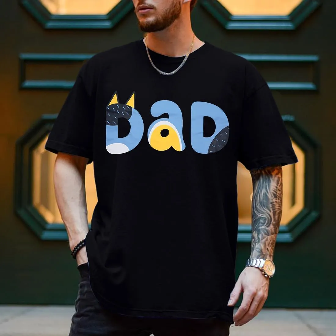 JINTING Dog Mom Shirt Mom and Dad Shirts Couple Outfit T-Shirt Casual Letter Graphic Top Tees
