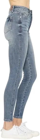 Judy Blue High Waisted Tummy Control Contrast Wash Skinny Jeans 88767
