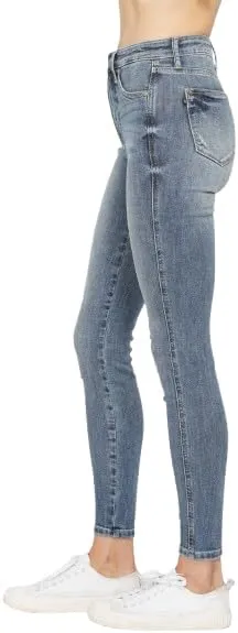 Judy Blue High Waisted Tummy Control Contrast Wash Skinny Jeans 88767