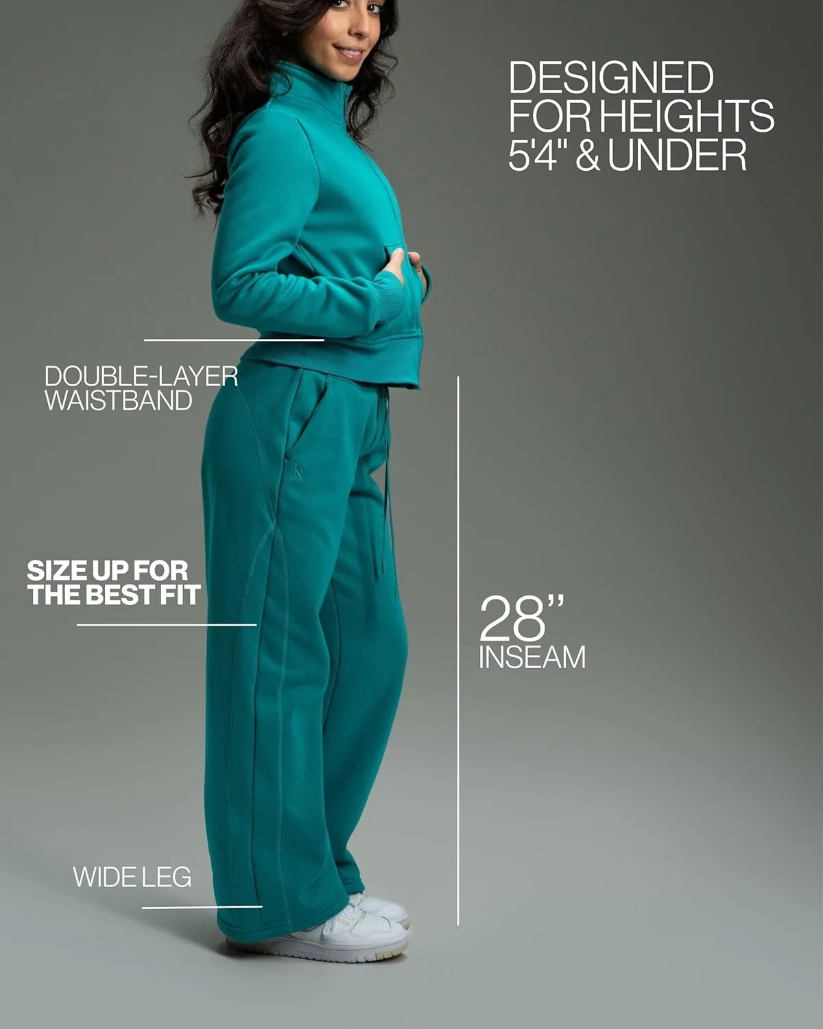 Kamo Fitness CozyTec Wide Leg Pants Woman with Pockets Loose Casual Lounge Sweatpants Women Travel Pant