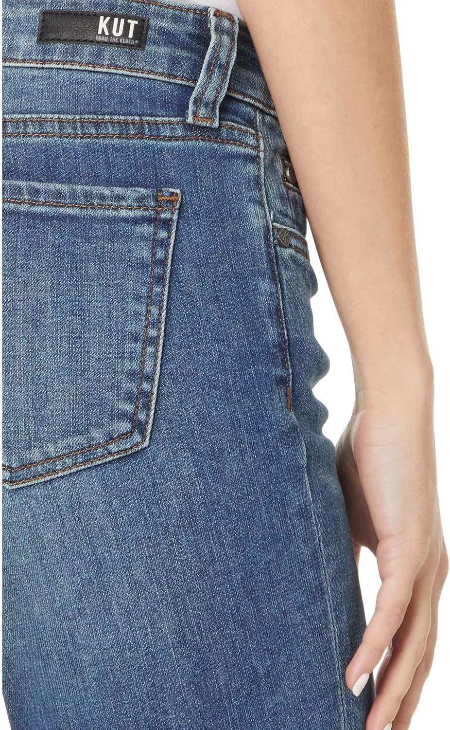 KUT from the Kloth Catherine Boyfriend Womens Jeans  Blended Fabric  Mid Rise  Five Pocket Design