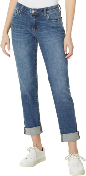 KUT from the Kloth Catherine Boyfriend Womens Jeans  Blended Fabric  Mid Rise  Five Pocket Design