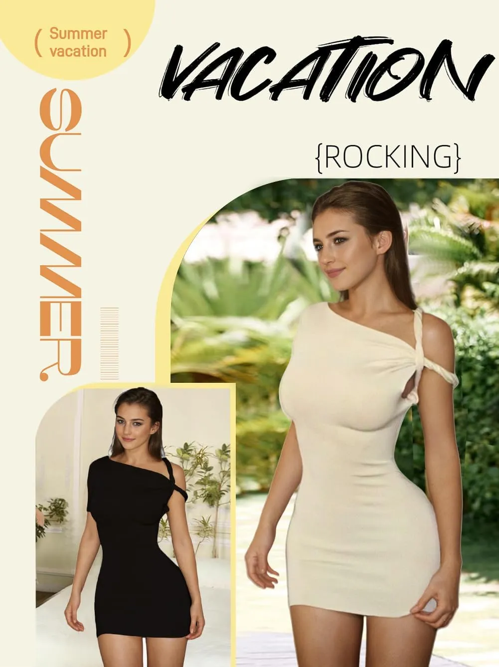 Lancifolium Sexy Y2k Designer Twist One Shoulder Bodycon Mini Dress for Women Elegant Party Cocktail Dresses