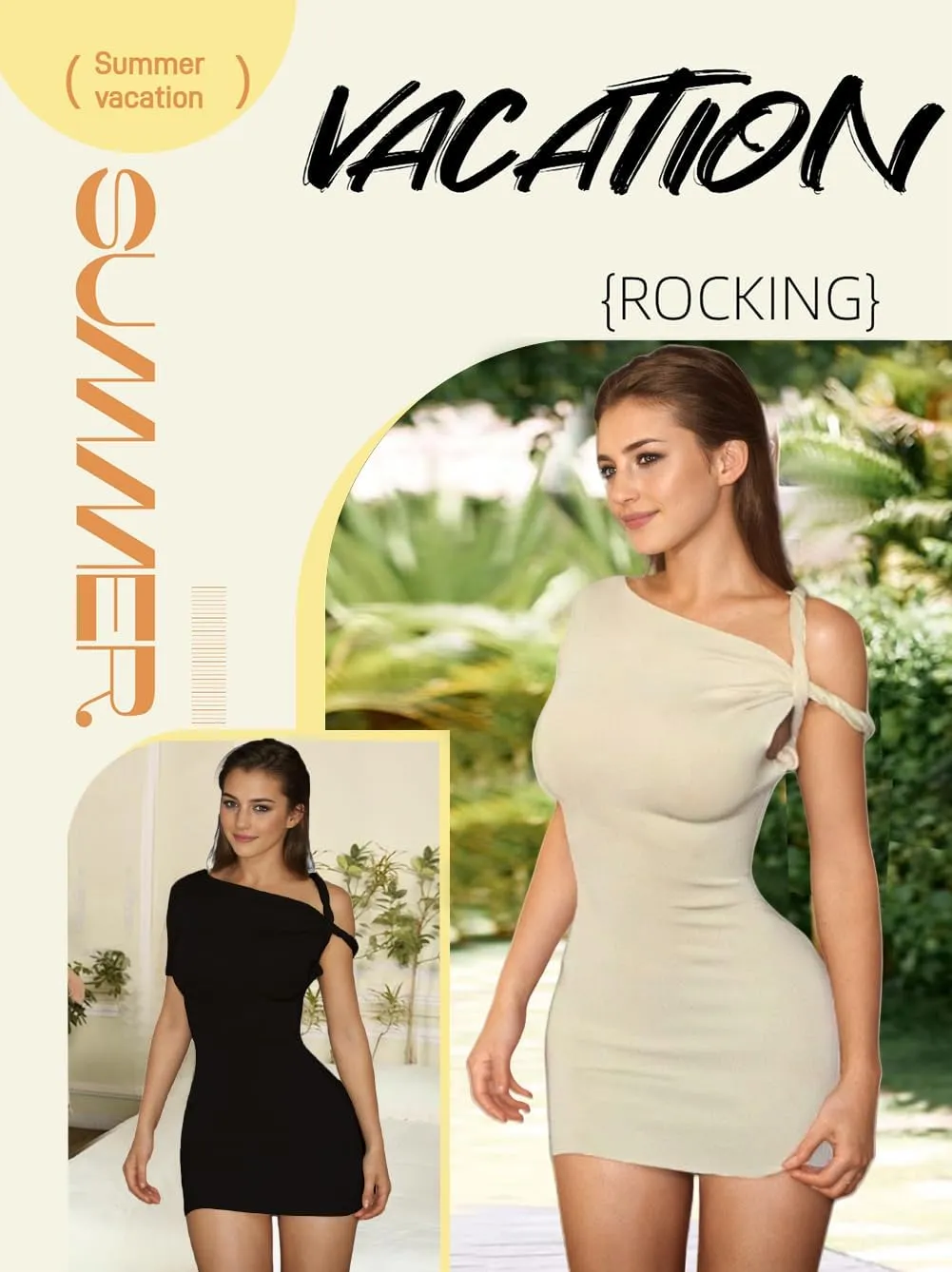 Lancifolium Sexy Y2k Designer Twist One Shoulder Bodycon Mini Dress for Women Elegant Party Cocktail Dresses