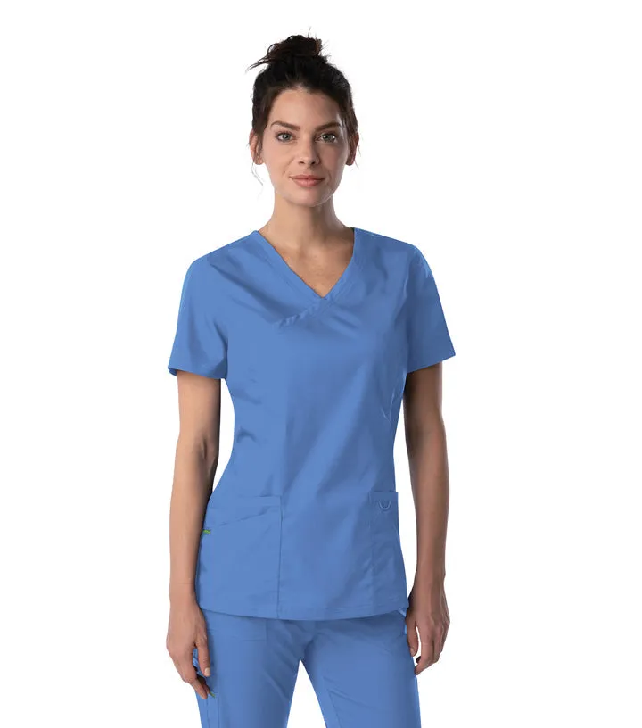 Landau ProFlex Women's Neckline Scrub Top and Jogger Pants Set