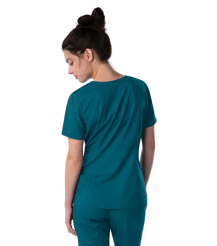 Landau ProFlex Women's Neckline Scrub Top and Jogger Pants Set