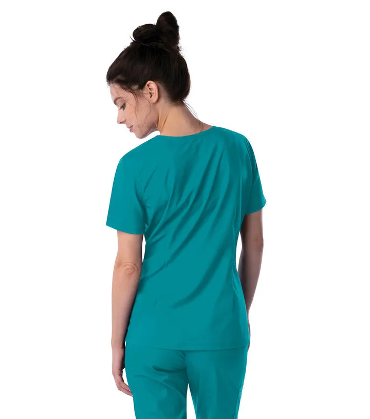 Landau ProFlex Women's Neckline Scrub Top and Jogger Pants Set