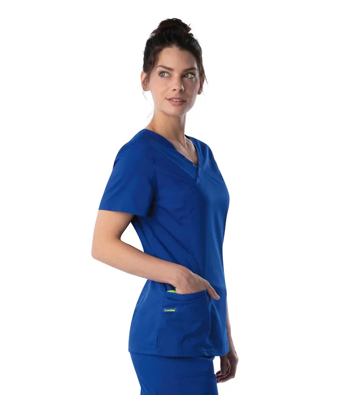 Landau ProFlex Women's Neckline Scrub Top and Jogger Pants Set