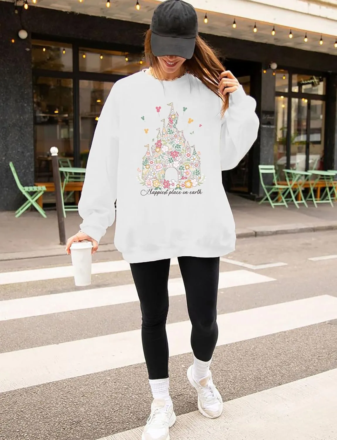 Magic Kingdom Sweatshirts For Women Oversized Magical Shirt Cute Vacation Tees Girls Castle Graphic Long Sleeve Tops